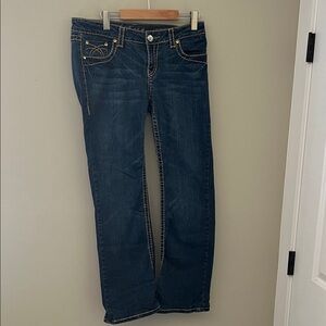 L.A. Idol Dark Blue Straight Leg Jeans